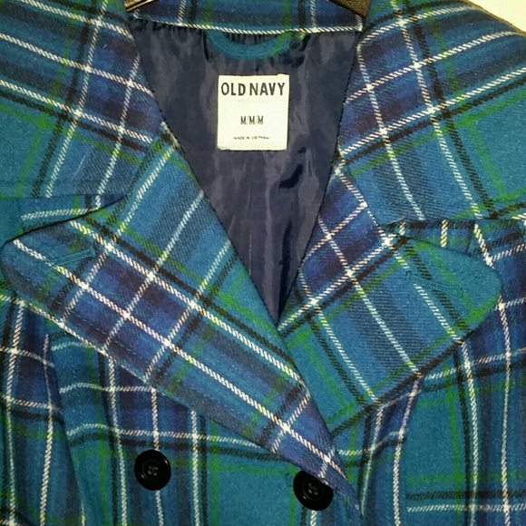Old Navy Plaid Coat - Picture 2 of 4